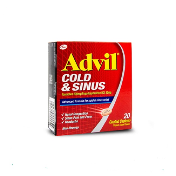 Advil Cold & Sinus 20 Coated Caplets