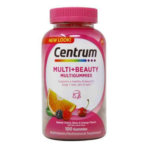 centrum multi beauty gummies 100 guidelines مكمل غذائي لدعم صحة الشعر والجلد والاظافر
