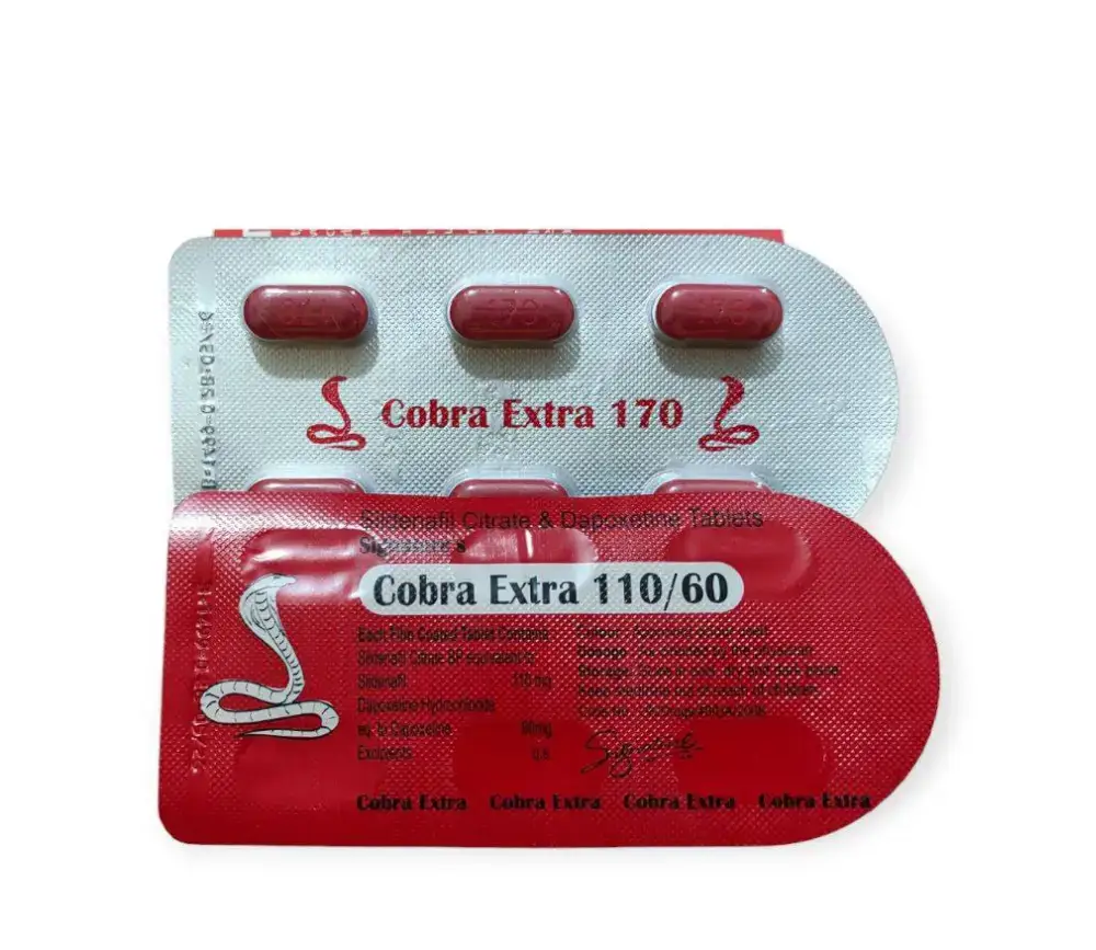 كوبرا اكسترا احمر هندي 170مجم لعلاج ضعف الانتصاب عند الرجال