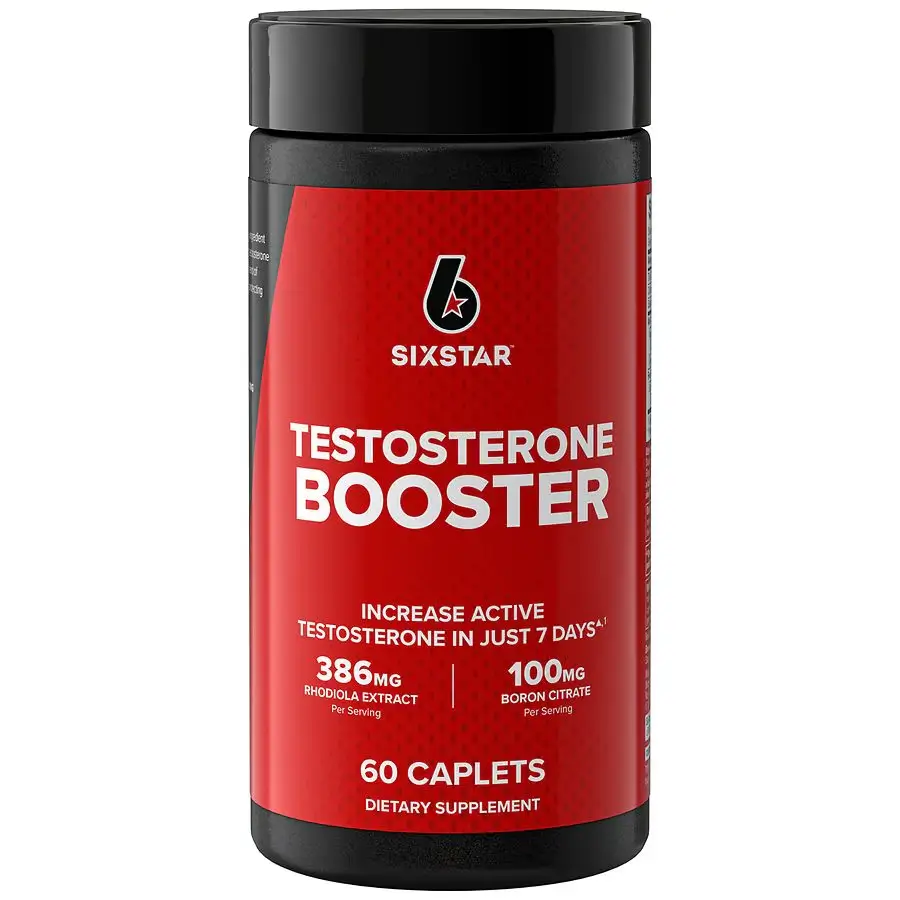 SIXSTAR TESTOSTERONE BOOSTER 60 CAPLETS لتحفيز هرمونات الذكورة